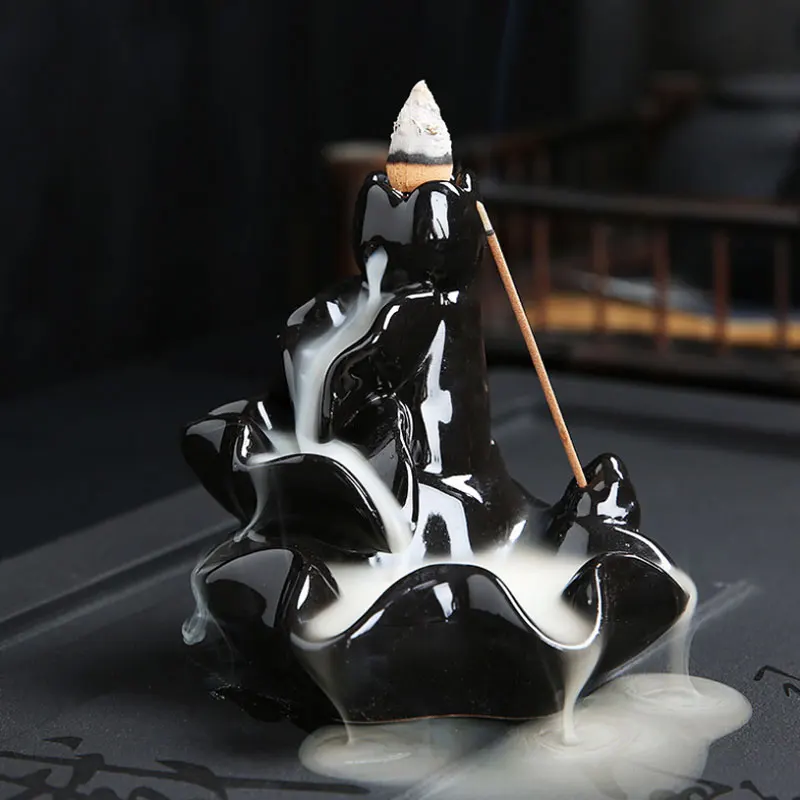 Ceramic Smoke Backflow Incense Burners Tower Incense Censer Base Creative Decoration Aromatherapy Supplies Home Decor jj0101 - Цвет: censer19