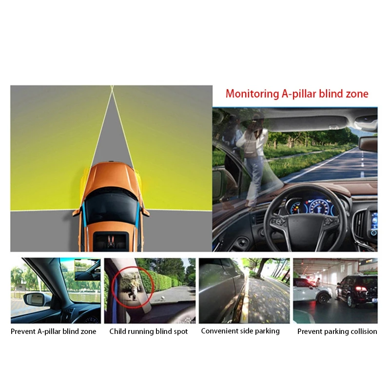 Передняя сторона слепой зоны визуальный Системы OBD Контролируемая спереди радар