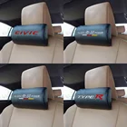 Автомобильная подушка на подголовник сиденья типа R Mugen Badge, подушка на шею, автомобильные аксессуары для Honda Civic 10 поколения 4d Accord 7 Dio CRV Fit Jazz
