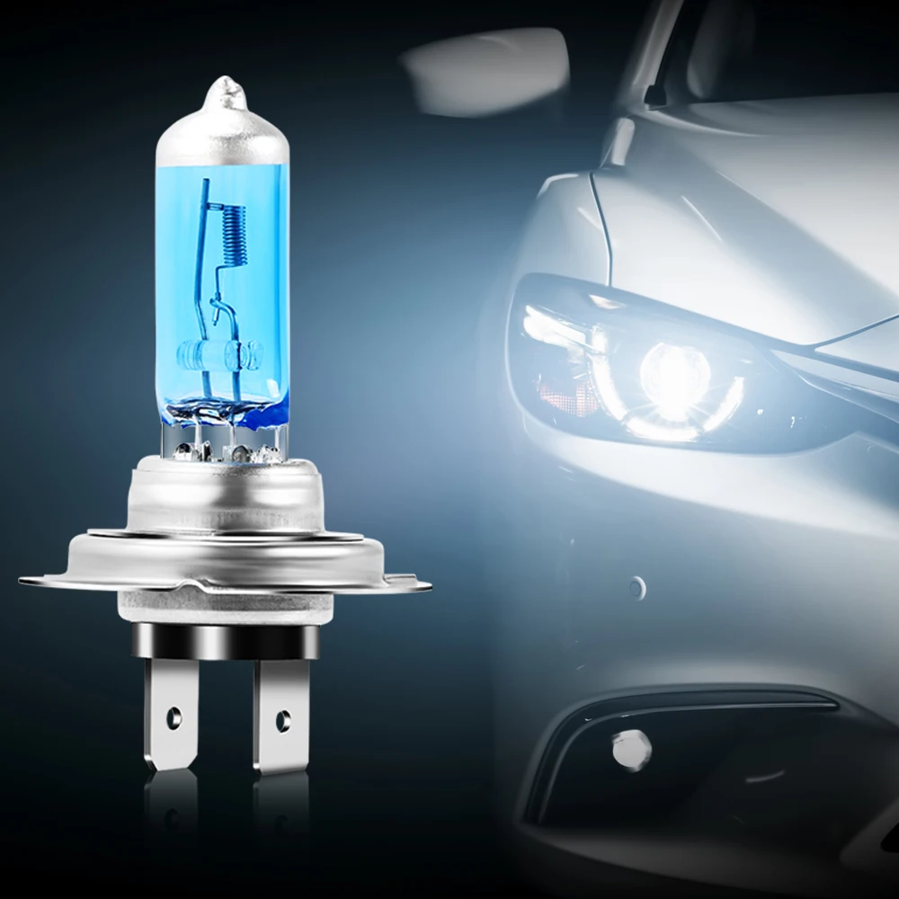 1x H7 галогенная лампа для фар головного света KIA RIO Ford Focus Hyundai IX35 Solaris Mitsubishi ASX Outlander