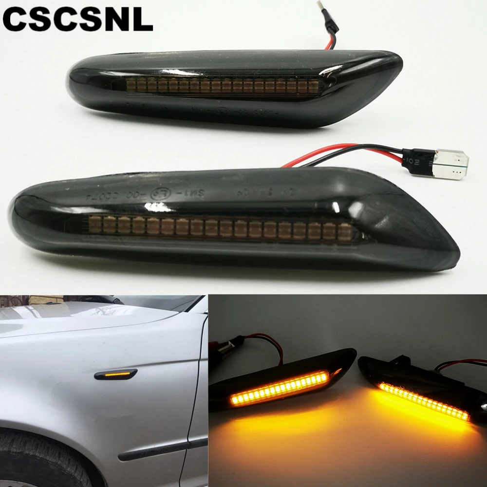 2 шт. для bmw E90 E91 E92 E93 E60 E87 E82 E46 автомобильные поворотники СВЕТОДИОДНЫЕ указатели