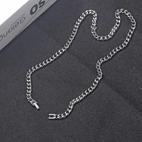 ins tide people take jewelry chain necklace titanium for men and women metal stainless steel trendy