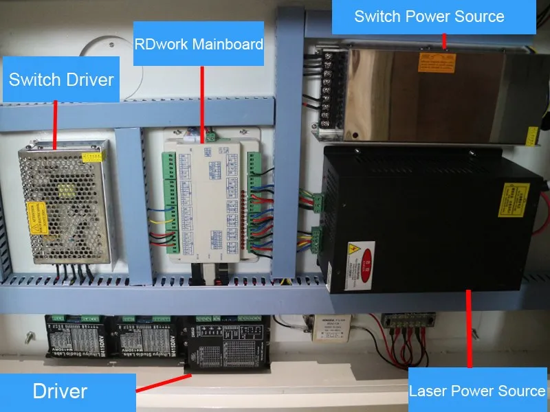 Лазерная гравировка лазерная резка автофокусировка RECI W2 100 Вт CO2 USB лазерный