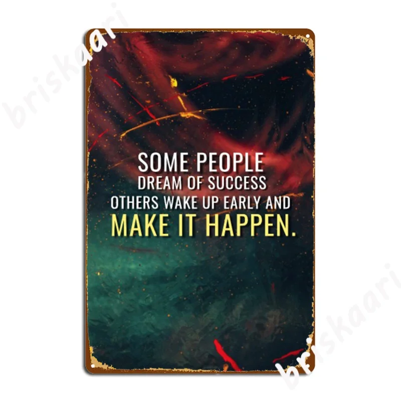 

Abstract Motivation Make It Happen Metal Signs Poster pub Garage Decoration Club Tin sign Posters