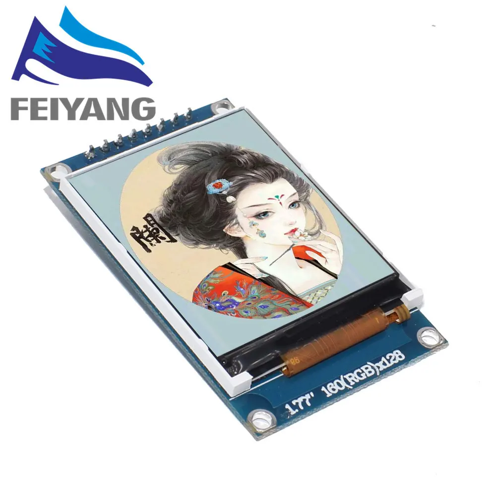 1 шт. 1,77 дюймов TFT lcd экран 128*160 1,77 TFTSPI TFT цветной экран модуль последовательного порта
