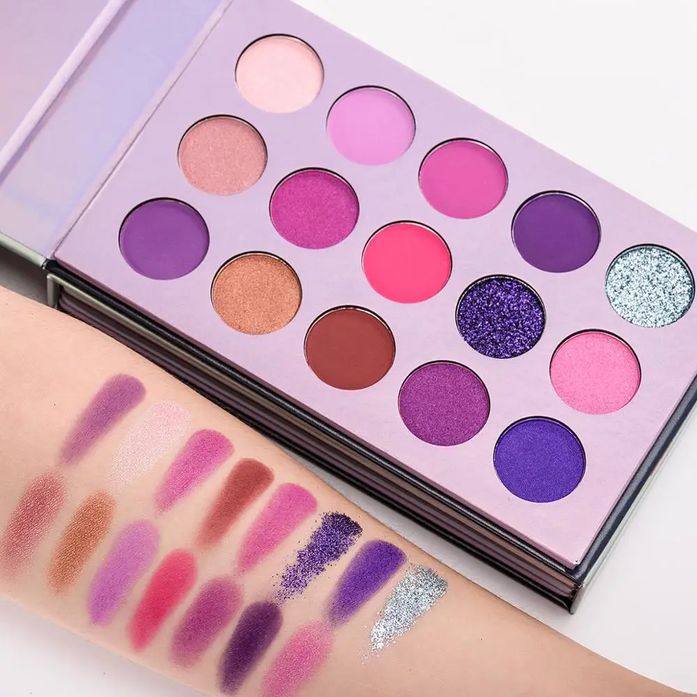 BEAUTY GLAZED натуральные матовые мерцающие тени для век палитра светящихся