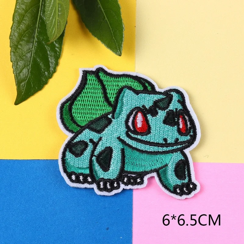 Нашивки с покемонами пикачу Чаризард булбазавр Эш Кетчум глажка горячая