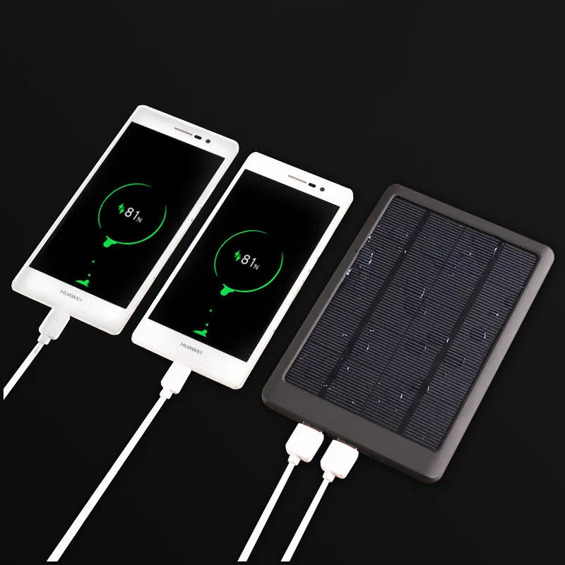 Внешний аккумулятор на солнечной батарее с 2 мя USB портами 80000 мАч|Внешние