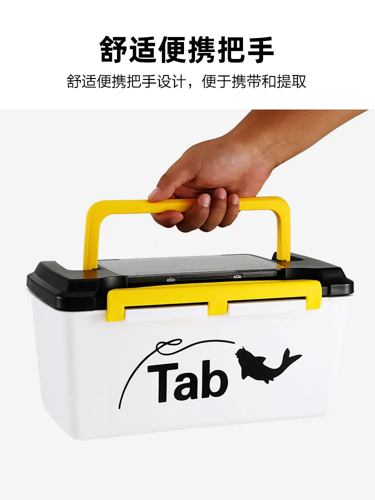 

Large Capacity Storage Fishing Tackle Box Equipment Container Fishing Hook Box High Quality Caja Pesca Fishing Accessorio EJ50FB