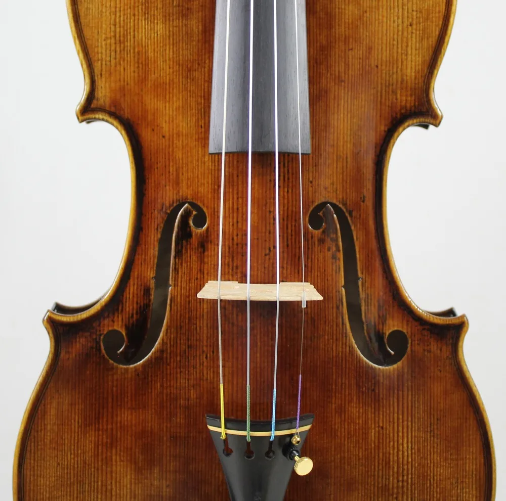 Мастер скрипки! Европейское дерево! Копия Antonio Stradivari! Сильный и глубокий тон!! мост Обер! Доминант 135B струны