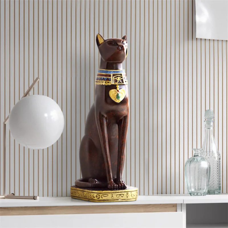 Египетский кот Смола ремесла Винтаж домашний декор современный богиня Бог