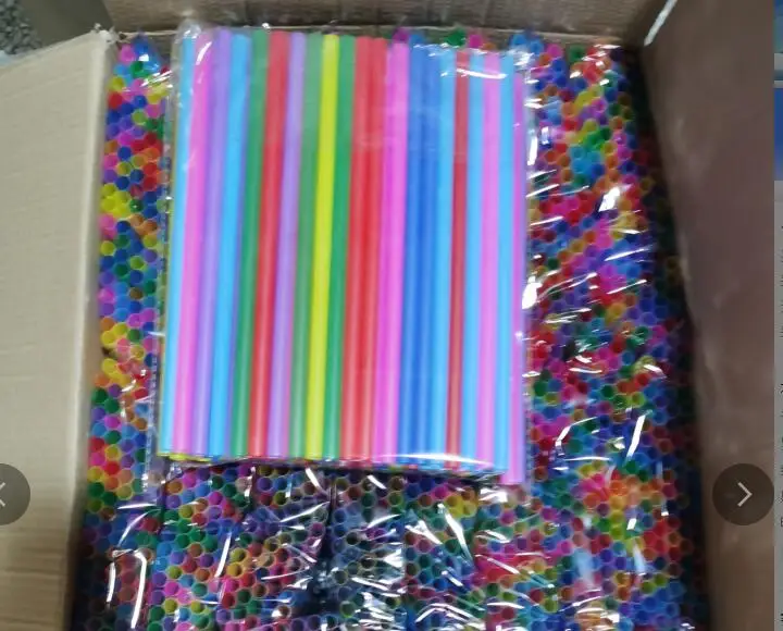 

100pcs Disposable Straws Flexible Plastic Straws Striped Multi Color Rainbow Drinking Straws Bendy Straw Bar Accessories 2021
