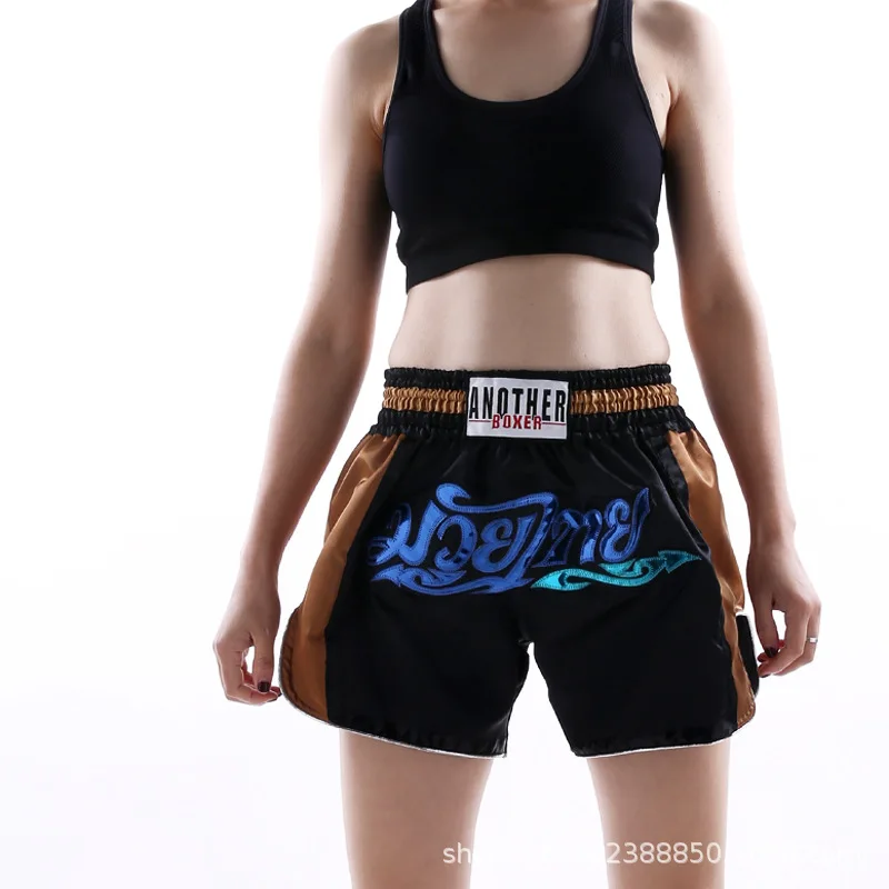 Шорты Muay Thai Wushu Sanda для взрослых тренировочные боевые шорты Bjj мужчин и женщин