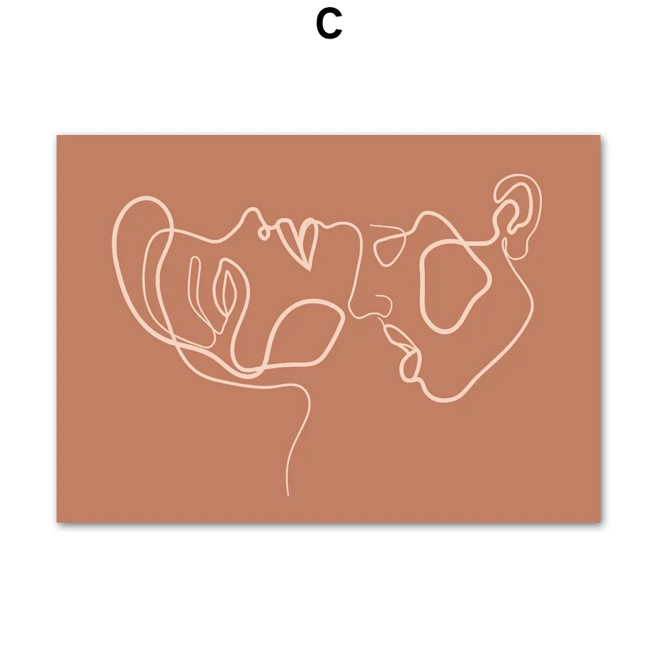 

Abstract Line Girl Hair Face Scandinavia Wall Art Canvas Painting Nordic Posters And Prints Wall Picture For Living Room Decor