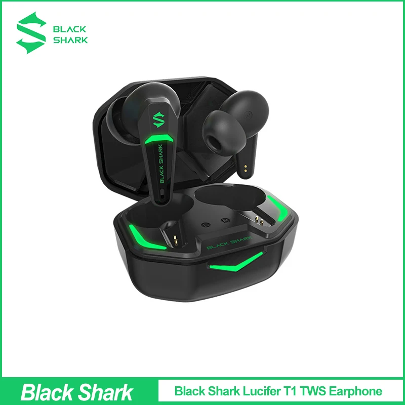 

Black Shark Lucifer T1 TWS Earphone IPX4 Waterproof Bluetooth 5.2 Earbuds Dual Mode Built-in Mic Headset for Black Shark