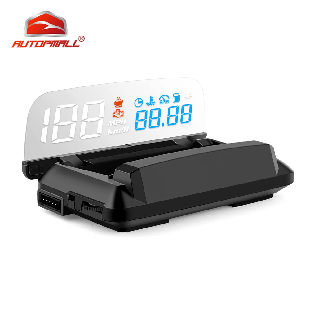 Автомобильное Зеркало HUD дисплей авто OBD2 проектор скорости автомобиля