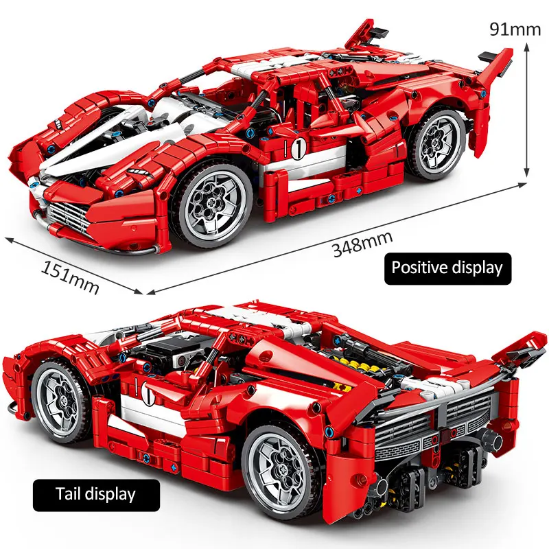 

City Mechanical Supercar Racing Building Blocks Creator MOC Drift Racer Sports Car Vehicle Bricks Toys For Children Gift