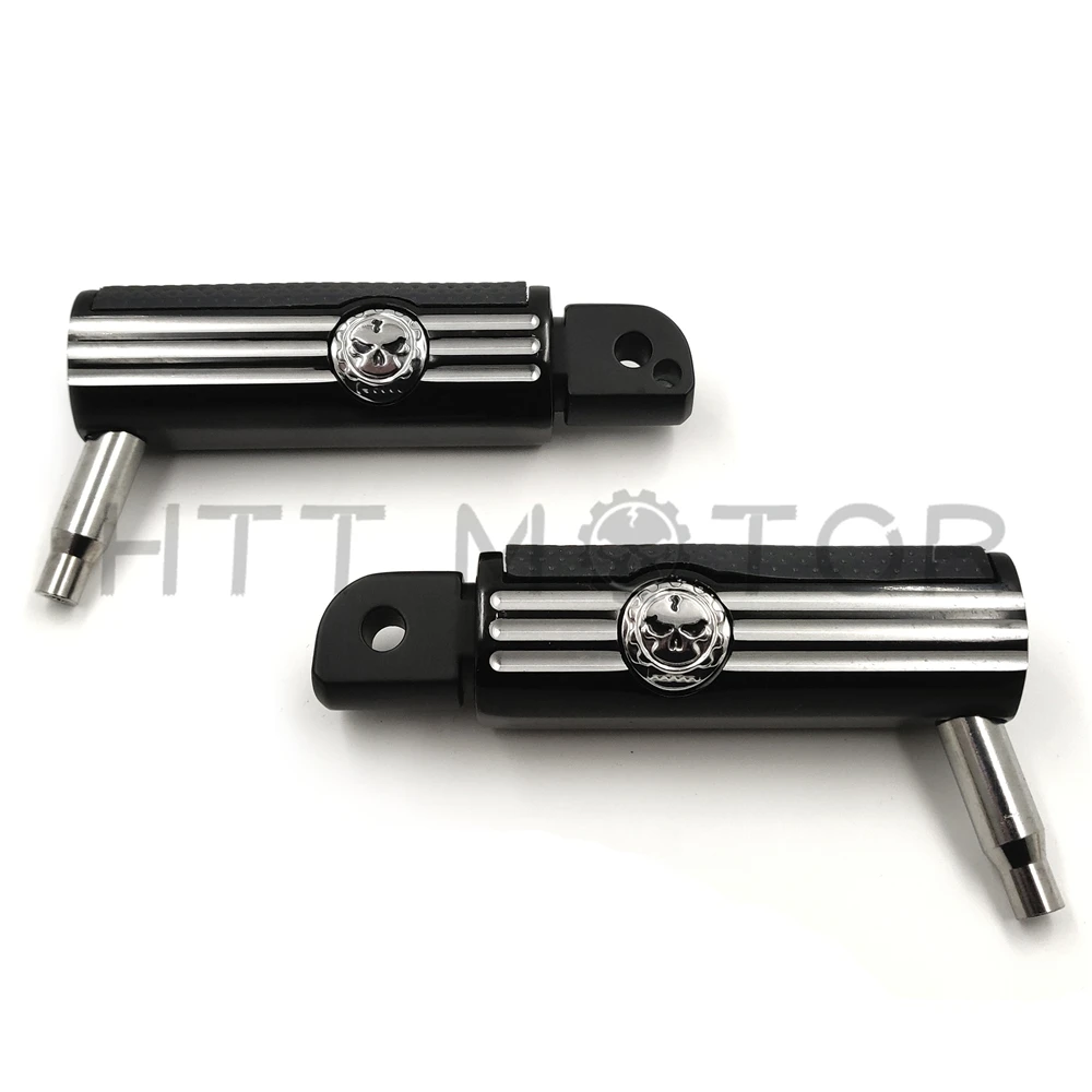 Aftermarket БЕСПЛАТНАЯ ДОСТАВКА черные анодированные подножки Defiance для Harley Davidson