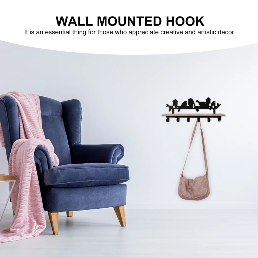 

1pc Creative Wall Mounted Bathroom Hook Hanging Hook Storage Hook (Black)