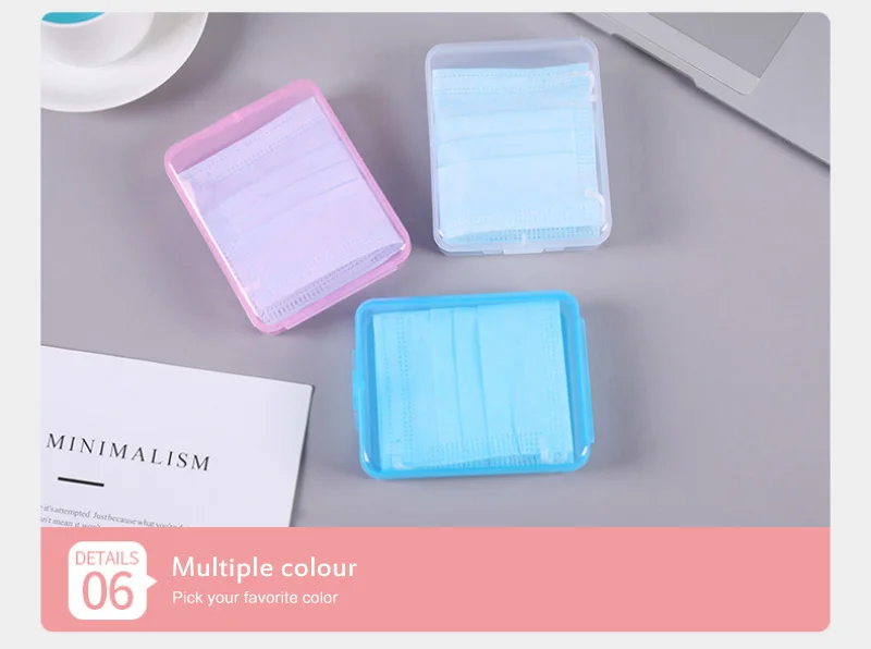 Сохраняет маски коробка переносная маска переносной чехол для хранения Squre лица