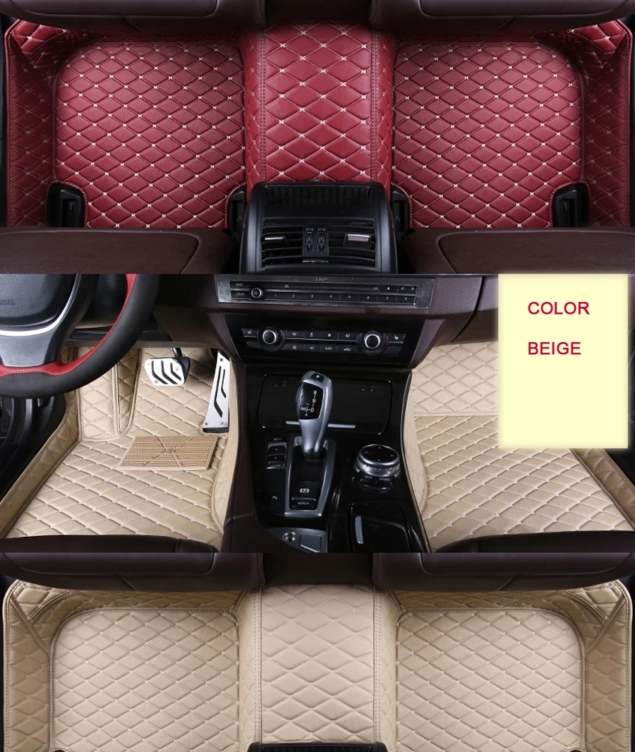 Кожаные автомобильные коврики для Skoda все модели Великолепная Октавия kodiaq rapid, Yeti автостайлинг Автоаксессуары