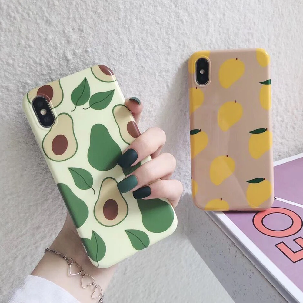 LOVECOM мультфильм фрукты авокадо чехол для телефона для iPhone 11 Pro Max XR X XS Max 7 8 6 Plus чехол Полный корпус мягкий IMD чехол для телефона сумки