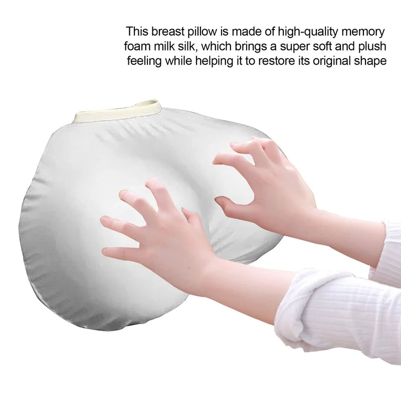 

Latex Chest Pillow High Quality Memory Foam Ergonomic Amazing Breast Pillow Cushion Decorative Pillowcase