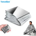 Наружное водонепроницаемое одеяло для спасения при аварийной ситуации фольгированное термобелье для первой помощи серебряное спасательное одеяло для занавесок милитари