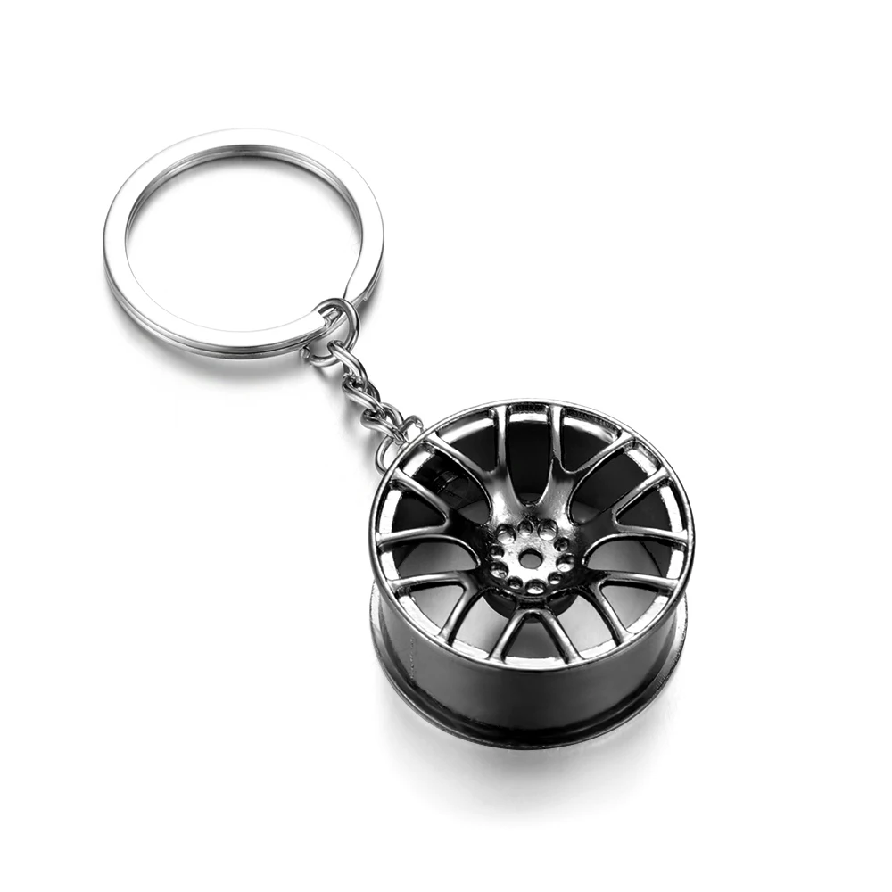 1 Pcs 3D Luxury Creative Key Chain New Metal Car Wheel Rim Hub Keyring Auto Aaccessories for Man Women | Автомобили и мотоциклы
