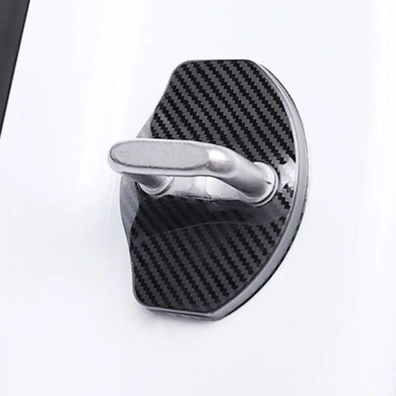 

4PCS 3D Car Door Lock Buckle cover For tesla model 3 model X Car Stickers Car Accessories