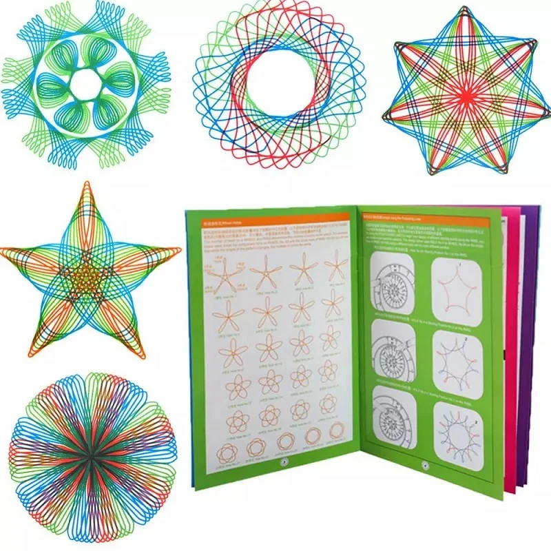

28Pcs Spirograph Drawing Ruler Toys Set Learning Educational Toys for Children Interlocking Gears Wheels Drawing Accessories