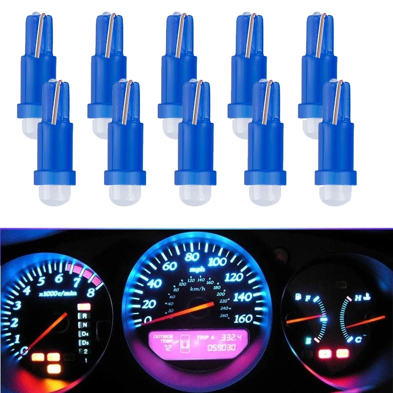 10 шт. салона T5 Led световая приборная панель лампа индикатор для VW Jetta Golf Polo Passat Tiguan r
