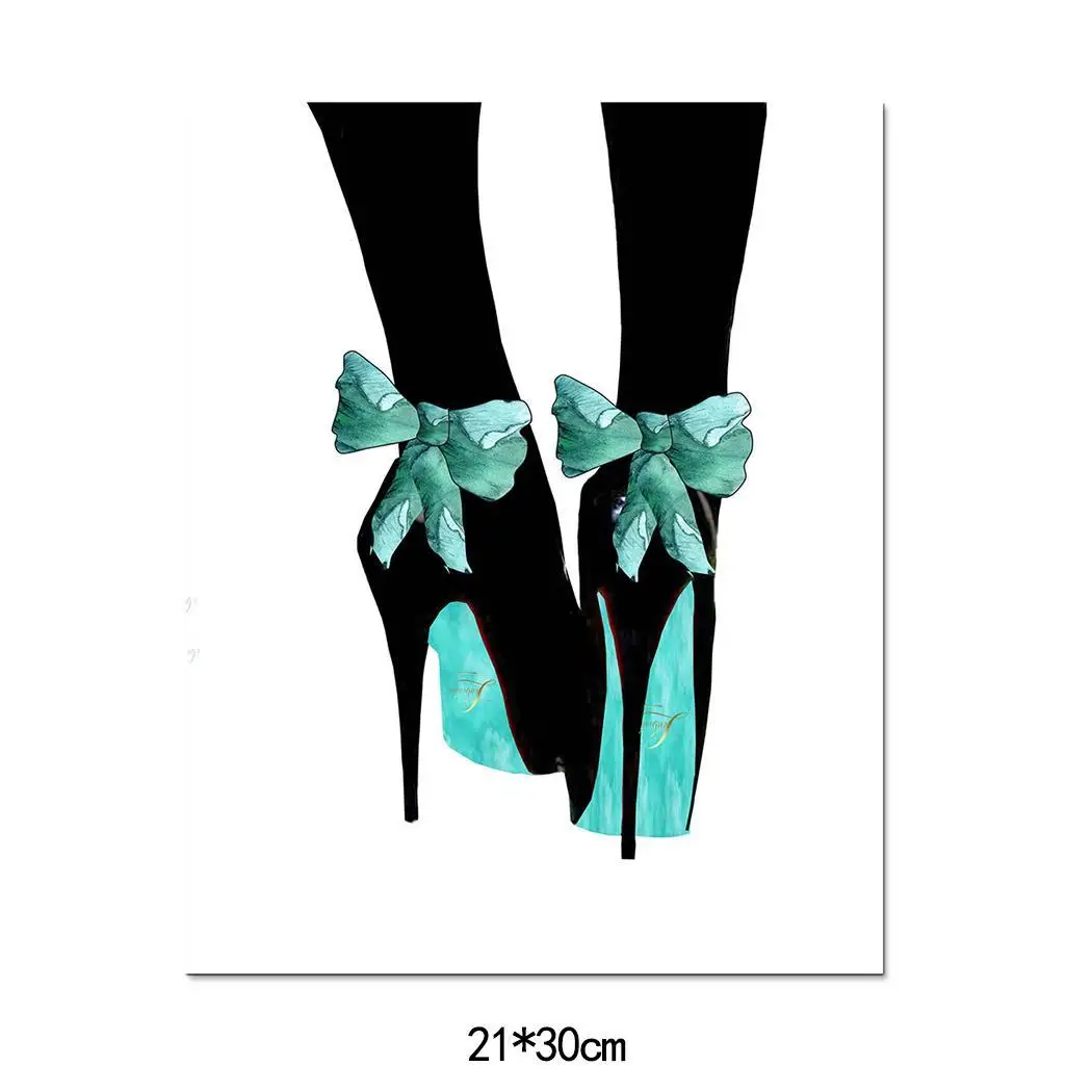 Высокий каблук Духи узор бескаркасная картина дома стены Крытый Современный