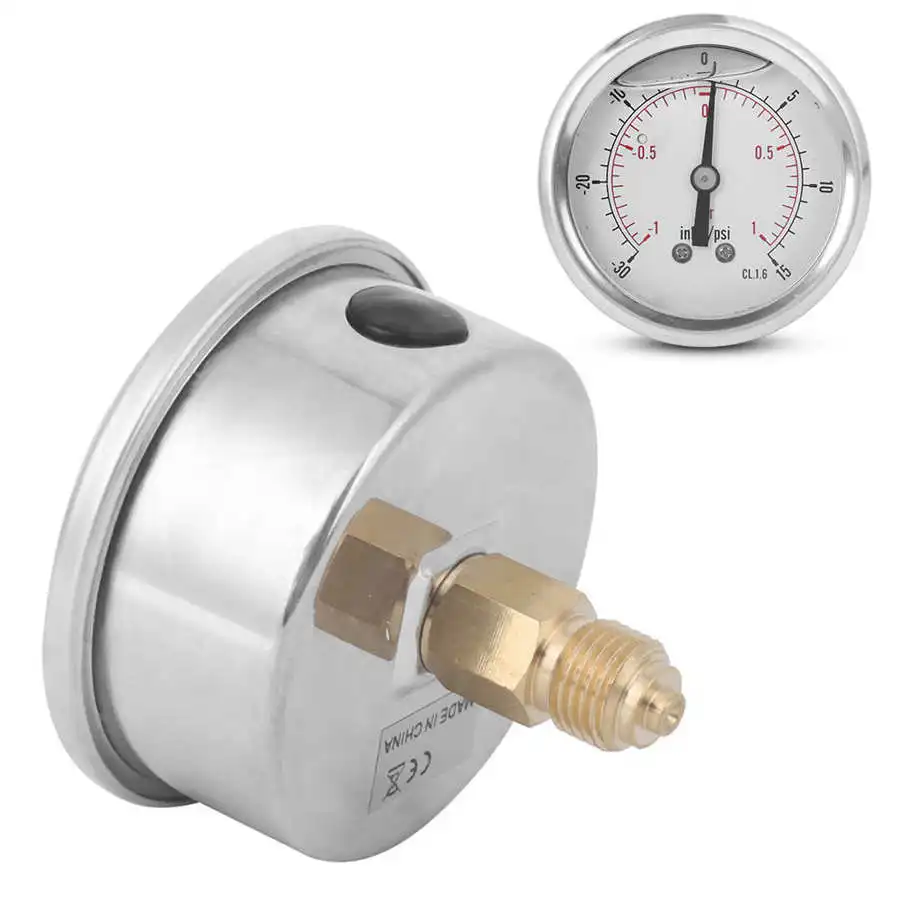 TS PGGZ604 1bar 1/4 BSP Y60 радиальные масляные вакуумные манометры для химической