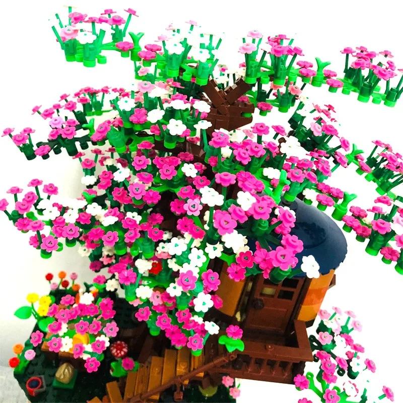 Mine Ideas Craft 1109 шт сезонные Treehouse 21318 уменьшенный вер строительные блоки дерево дом
