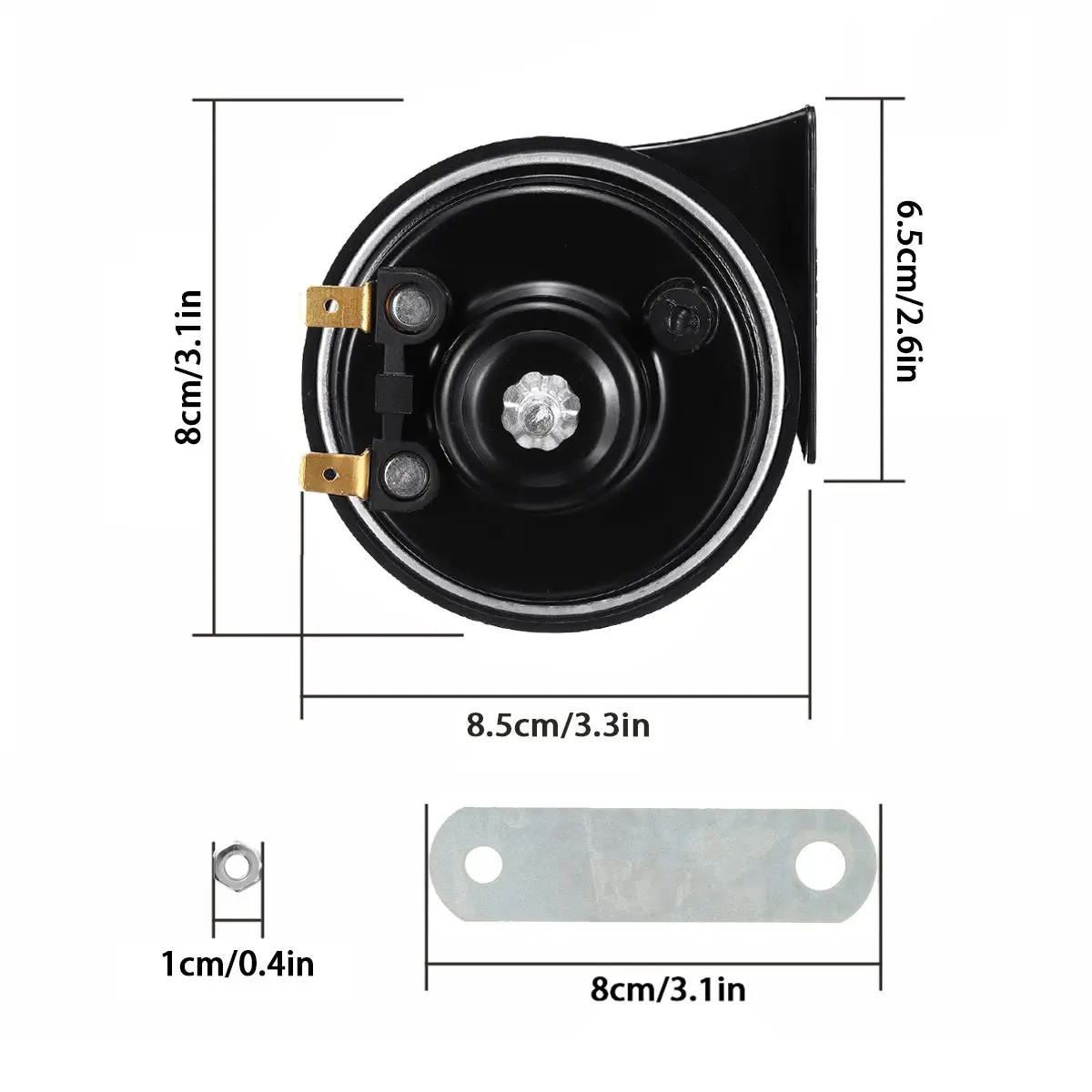 Звуковой сигнал 800 дБ 2 шт. двухцветный для автомобиля улитки | Автомобили и