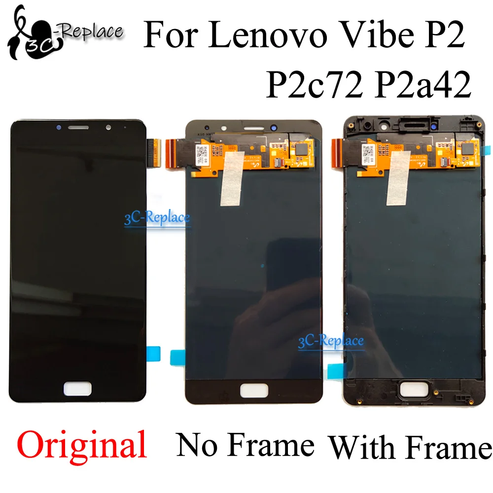 Оригинальный ЖК дисплей Supor Amoled для Lenovo Vibe P2 5 дюйма сенсорный экран дигитайзер в