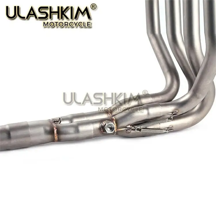 

Motorcycle Full System Exhaust Muffler Modified Middle Link Pipe Slip On For kawasaki Z800 fit all 51mm I.D muffler