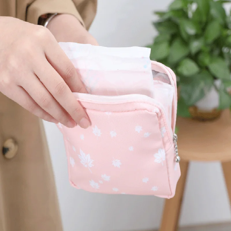 Женская небольшая сумочка-косметичка гигиеническая салфетка сумка для хранения