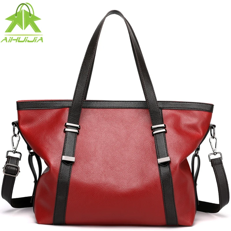 

Зимняя модная однотонная роскошная женская сумка, дизайнерские большие сумки, женские сумки, сумки для покупок, женская сумка большой вмест...