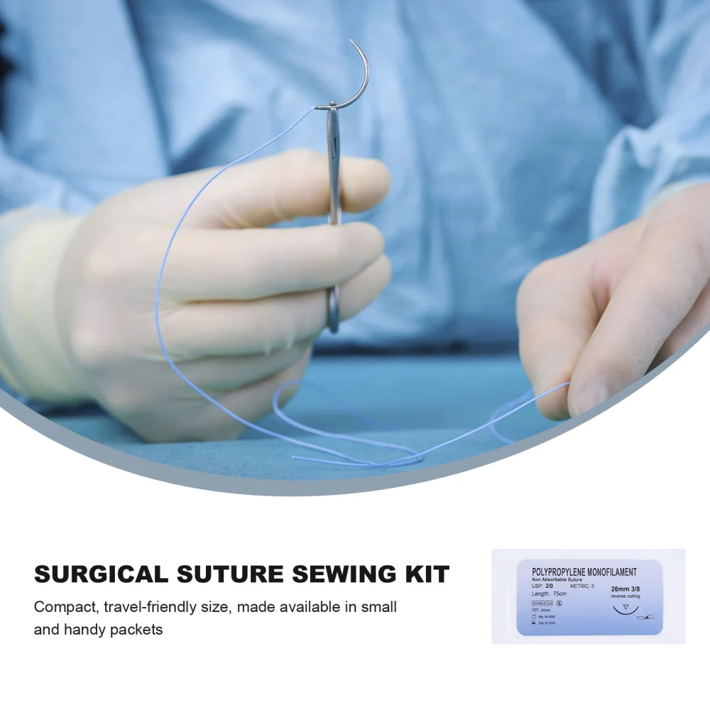

12 Pcs Thread Needle Suture Training Thread Suture Practice Equipment