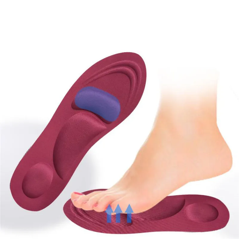4D Memory Foam стельки Плоскостопие забота о ногах подошва обуви ортопедические