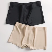 women shorts safety pants seamless ice silk underwear mid waist panties seamless anti emptied comfort panty slim underpants f
