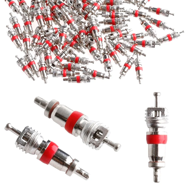 

100Pcs Tyre Zinc Alloy Valve Stem Core Part Valve core wrench Car Truck Zinc alloy Tire Tyre Valve Stem Core Part Replacement