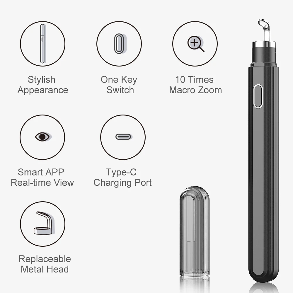 Умный визуальный аппарат для удаления черных точек очищения акне косметический