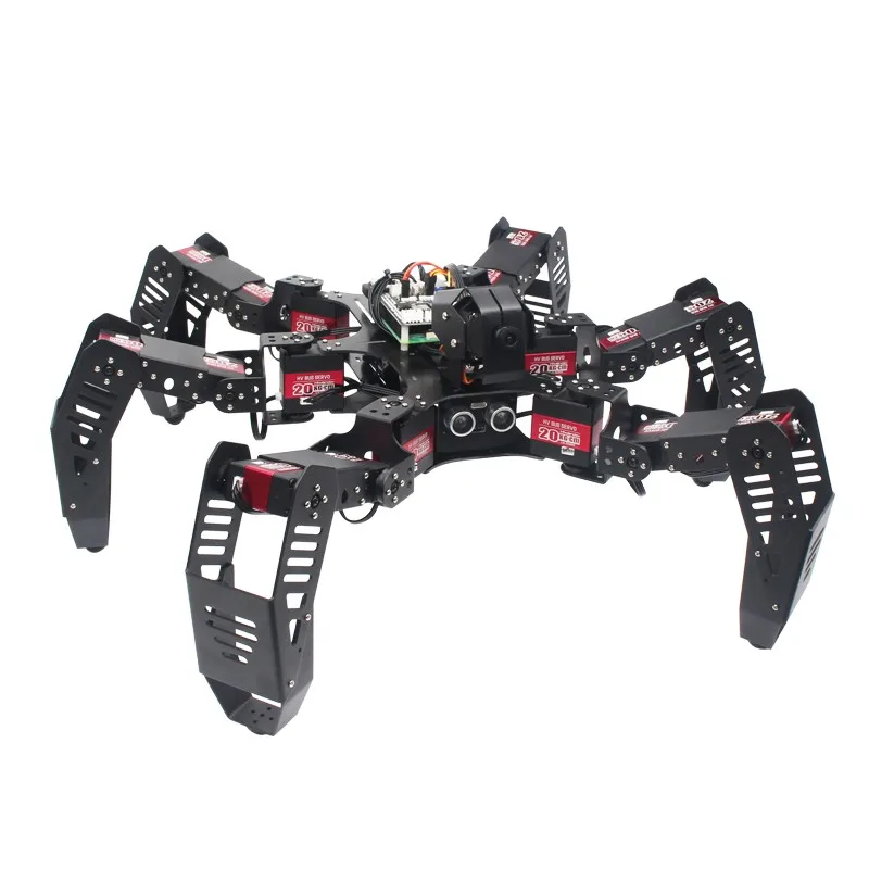 Günstig 18DOF Hexapod Roboter Spinne Roboter 2DOF PTZ Mit Main Board Für Raspberry Pi 4B + Fertig