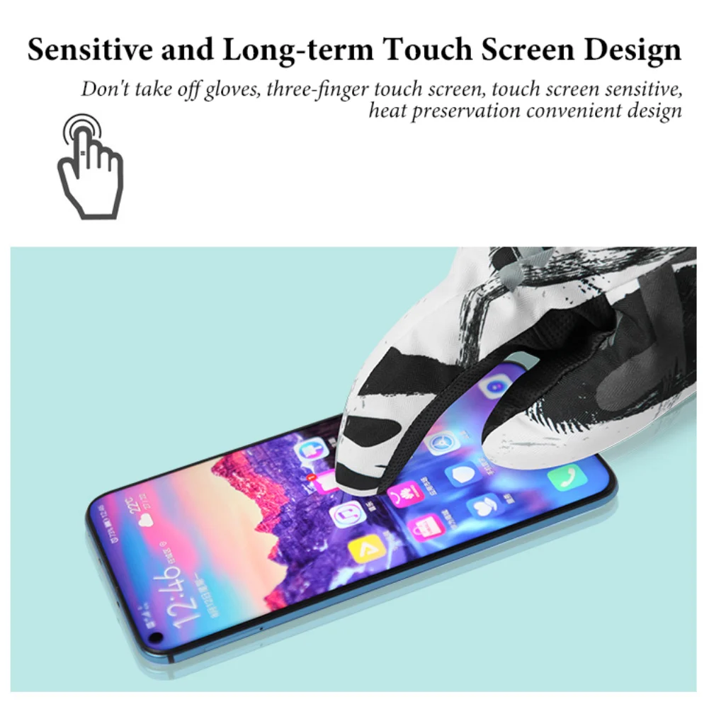 Лыжные перчатки для мужчин и женщин зимой сохранения тепла водонепроницаемости