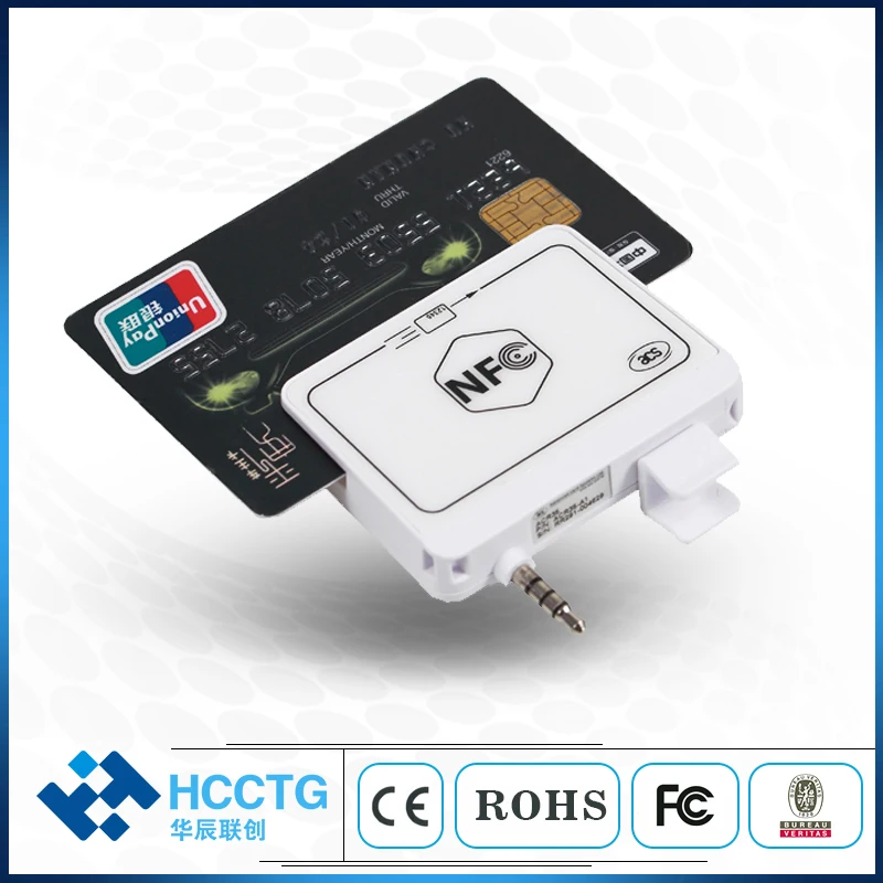 Сочетание продаж аудиоразъем MPOS MSR + чип IC/Bluetooth IC и считыватель карт NFC/платежный