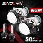 Sinolyn 3,0 дюймовые Биксеноновые линзы Hella 3R G5 автомобильные линзы для фар проектор D1S D2S D3S D4S D2H освещение модифицированные автомобильные товары