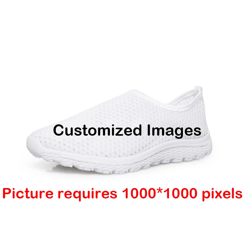 

White Nursing Working Shoes For Women Slip On Summer Work Shoes Breathable Zuecos Enfermera Girls Print Walk Sneaker